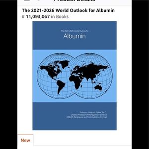 New 2021-2026 world outlook for albumin book